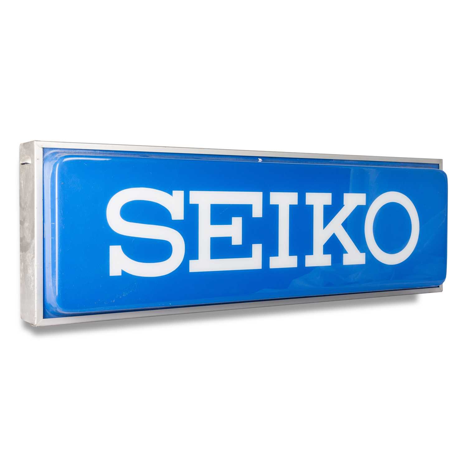 AN OFFICIAL SEIKO STOCKIST SIGN