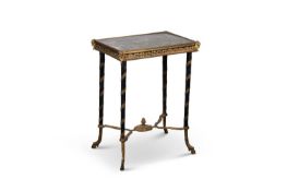 A LOUIS XV STYLE ORMOLU-MOUNTED AND MARBLE-TOPPED OCCASIONAL TABLE