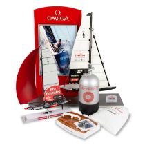 AN AMERICA'S CUP OMEGA STOCKIST WATCH DISPLAY STAND