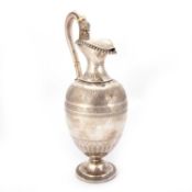 A LARGE VICTORIAN SCOTTISH SILVER EWER