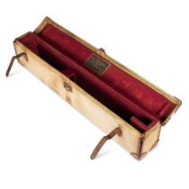 A JAMES PURDEY & SONS CANVAS COVERED GUN CASE