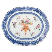 A CHINESE FAMILLE ROSE MEAT DISH, QIANLONG PERIOD, CIRCA 1760