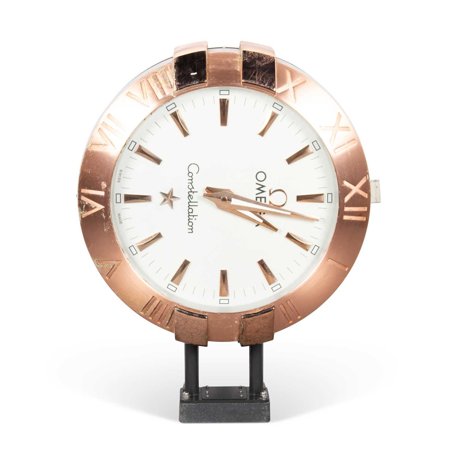 AN OFFICIAL OMEGA STOCKIST EXTERIOR WALL CLOCK