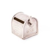 TIFFANY & CO: A STERLING SILVER NOVELTY STAMP BOX