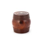 AN EARLY 19TH CENTURY SPICE BARREL
