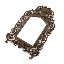 A VICTORIAN WALL MIRROR