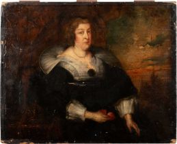 17TH/ 18TH CENTURY AFTER SIR ANTHONY VAN DYCK (1599-1641) PORTRAIT OF MARIA DE MEDICI , QUEEN OF FRA