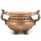A 19TH CENTURY CONTINENTAL WINE COOLER, PROBABLY DUTCH