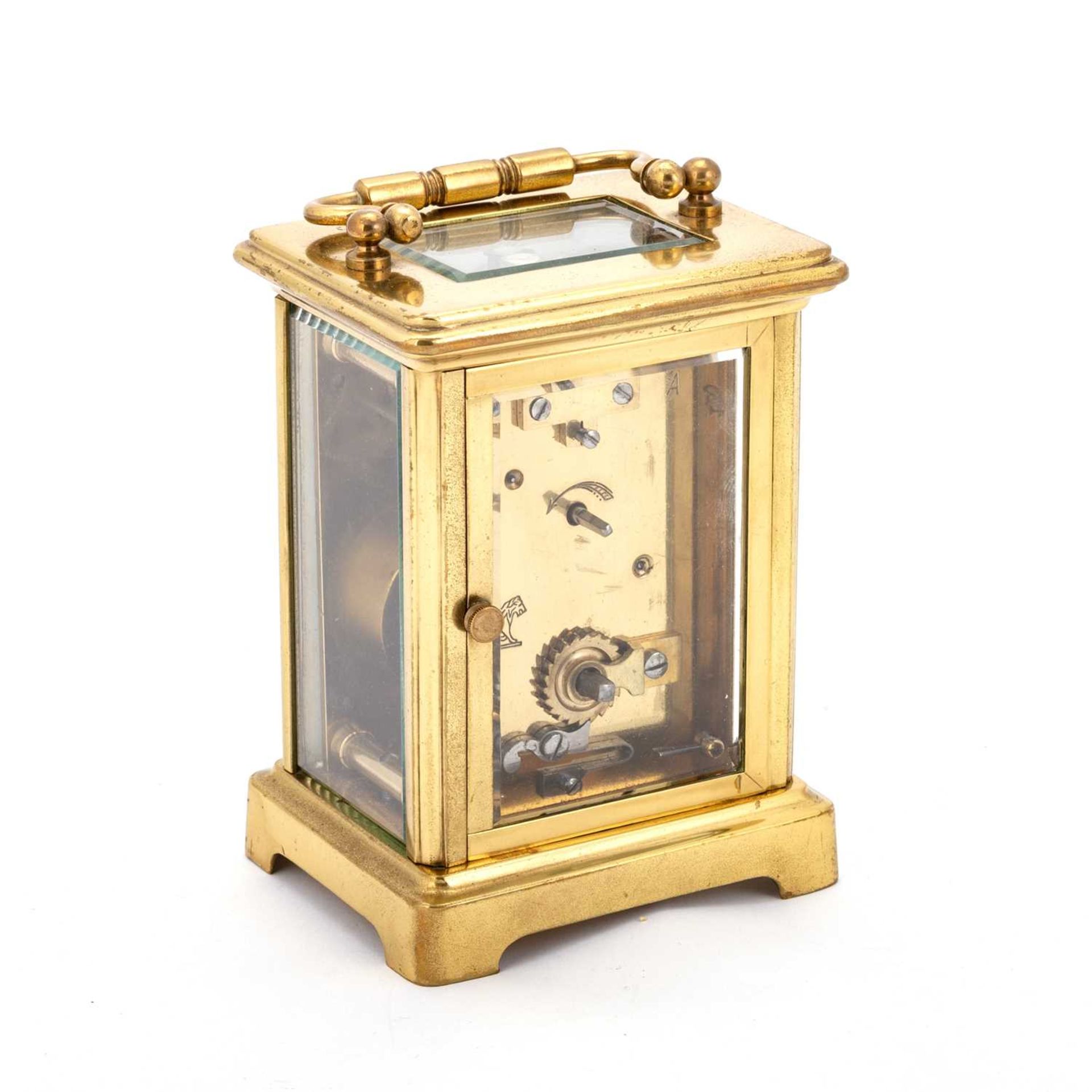 A FRENCH BRASS-CASED CARRIAGE CLOCK, DUVERDREY & BLOQUEL, EARLY 20TH CENTURY - Image 2 of 2