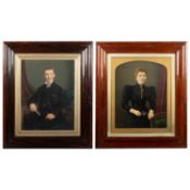 TWO 19TH CENTURY ROSEWOOD PICTURE FRAMES