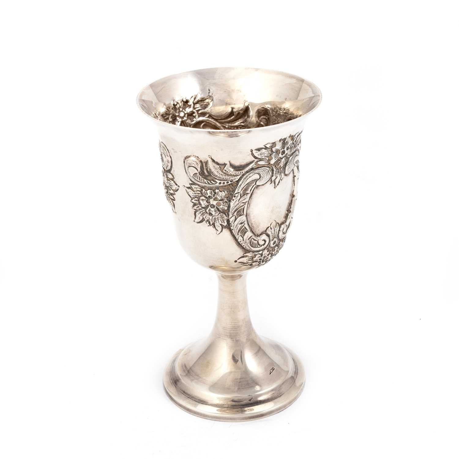 AN EGYPTIAN SILVER GOBLET - Image 2 of 3