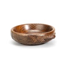 ROBERT THOMPSON OF KILBURN, A MOUSEMAN OAK NUT BOWL