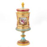 A FINE VIENNA CUP AND COVER, CIRCA 1880