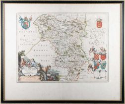 AFTER JOAN BLAEU (1596-1673), A MAP OF DERBYSHIRE