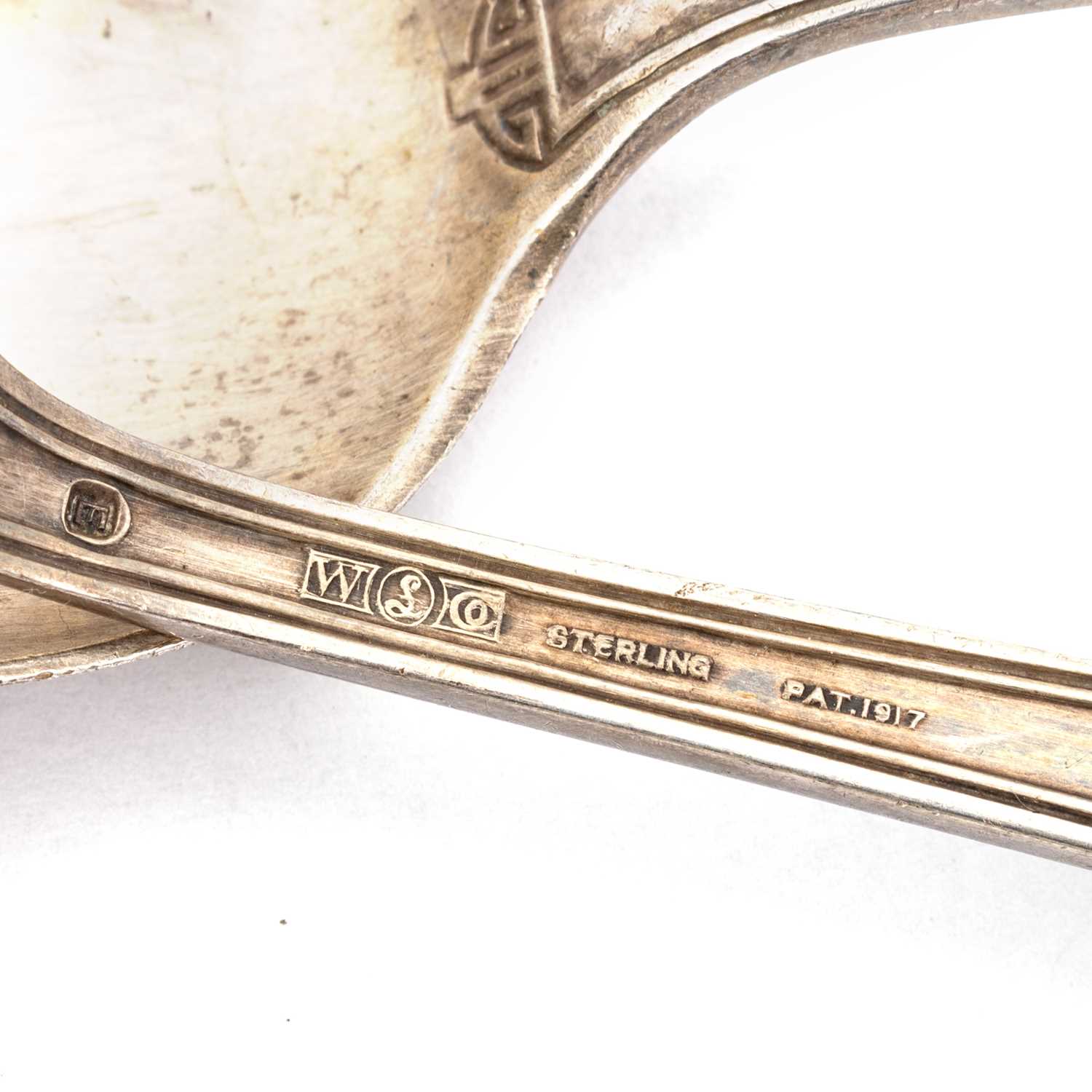 A PAIR OF AMERICAN STERLING SILVER TABLESPOONS - Image 2 of 2