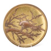 A JAPANESE BRONZE CHARGER, MEIJI PERIOD