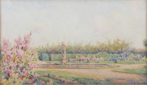 ERNEST ARTHUR ROWE (1863-1922) GARDEN AT PENSHURST