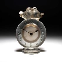 RENÉ LALIQUE (FRENCH, 1860-1945), AN 'ANTOINETTE' CLOCK, DESIGNED 1931