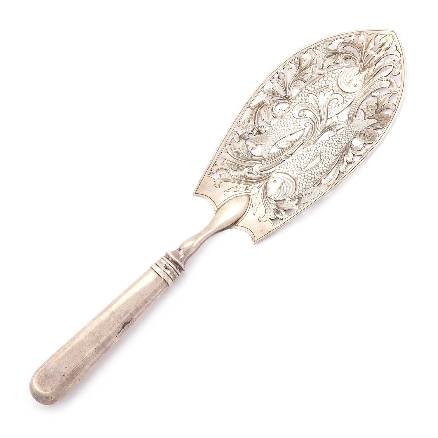 A RUSSIAN 84 ZOLOTNIK SILVER FISH SLICE