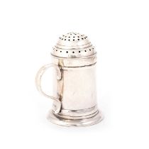 A GEORGE I SILVER KITCHEN PEPPER