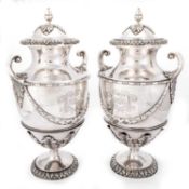 MOTOR RACING INTEREST: A PAIR OF BARC BROOKLANDS SILVER TROPHIES