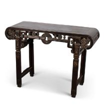 A CHINESE HARDWOOD ALTAR TABLE, 19TH CENTURY