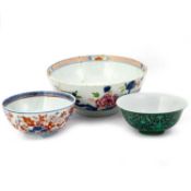 THREE CHINESE BOWLS, 18TH CENTURY AND LATER
