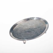 A GEORGE III SILVER TEAPOT STAND