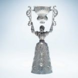 A LATE 19TH CENTURY GERMAN SILVER WAGER CUP