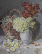 MARY ELIZABETH DUFFIELD R.I. (1819-1914) STILL LIFE WITH FLOWERS