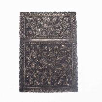 AN INDIAN SILVER CARD CASE