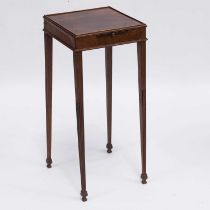 A GEORGE III STYLE MAHOGANY URN STAND