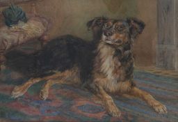 EMMA ATKINSON (19TH/ 20TH CENTURY) PORTRAIT OF A DOG