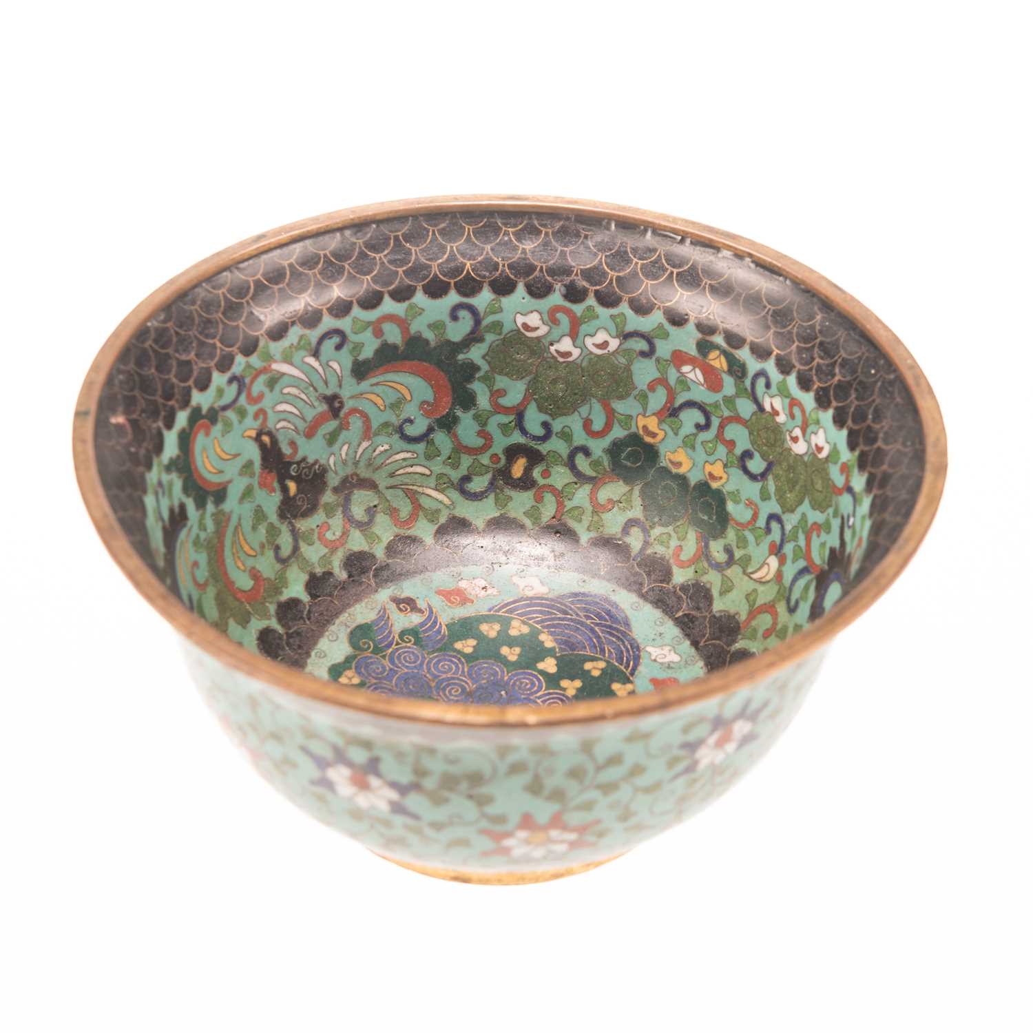 A CHINESE CLOISONNÉ ENAMEL BOWL, QING DYNASTY