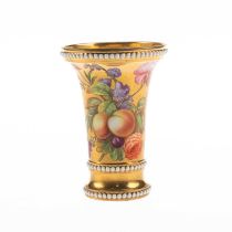 A SPODE BEADED MATCH POT, CIRCA 1815-20