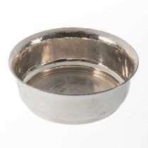 A SCOTTISH SILVER DOG BOWL