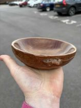 ROBERT THOMPSON OF KILBURN, A VINTAGE MOUSEMAN OAK NUT DISH