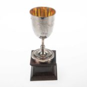 A CHINESE SILVER GOBLET