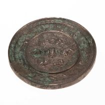 A CHINESE BRONZE MIRROR, PROBABLY TANG DYNASTY