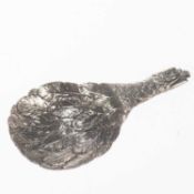 A GEORGE III SILVER 'EAGLES WING' CADDY SPOON