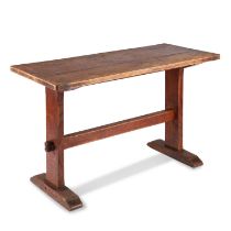 AN EARLY 19TH CENTURY ELM TAVERN TABLE