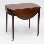 A GEORGE III MAHOGANY PEMBROKE TABLE