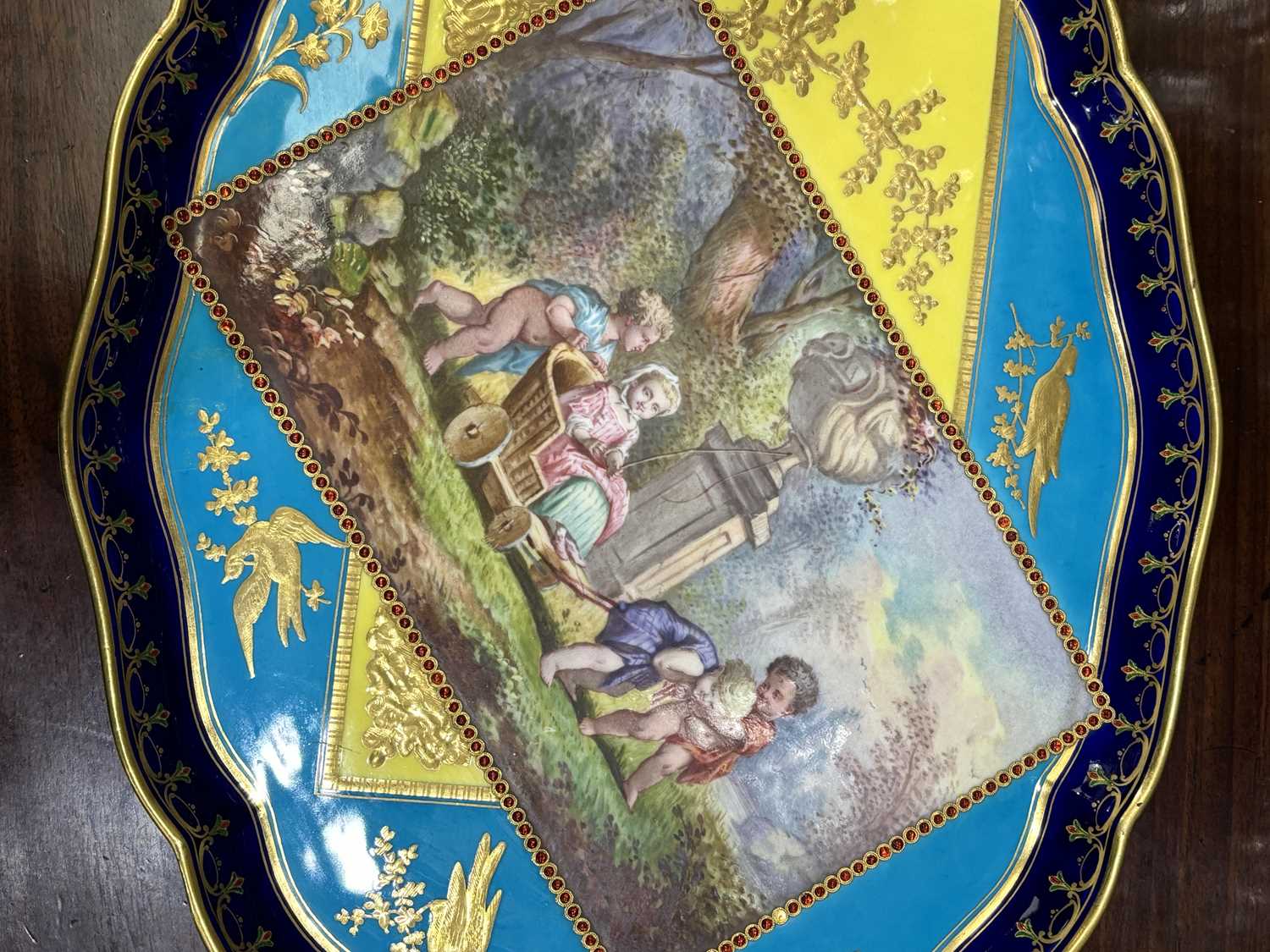 A FINE SÈVRES STYLE TRAY, LATE 19TH CENTURY - Image 6 of 6