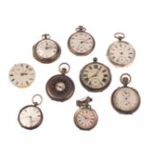 A GROUP OF POCKET WATCHES