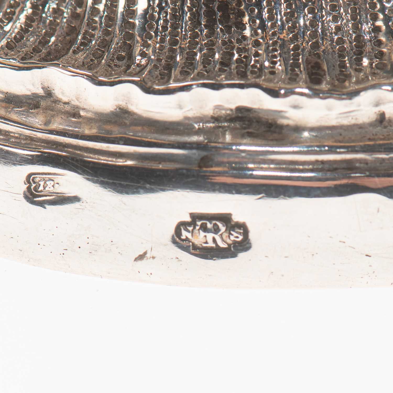 A PAIR OF 18TH CENTURY GERMAN SILVER THREE-LIGHT CANDELABRA - Image 2 of 15