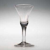 A BALUSTER WINE GLASS, CIRCA 1720