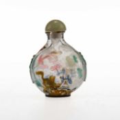 A CHINESE GLASS SNUFF BOTTLE