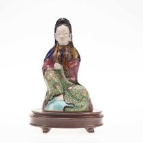 A CHINESE FAMILLE ROSE FIGURE OF GUANYIN