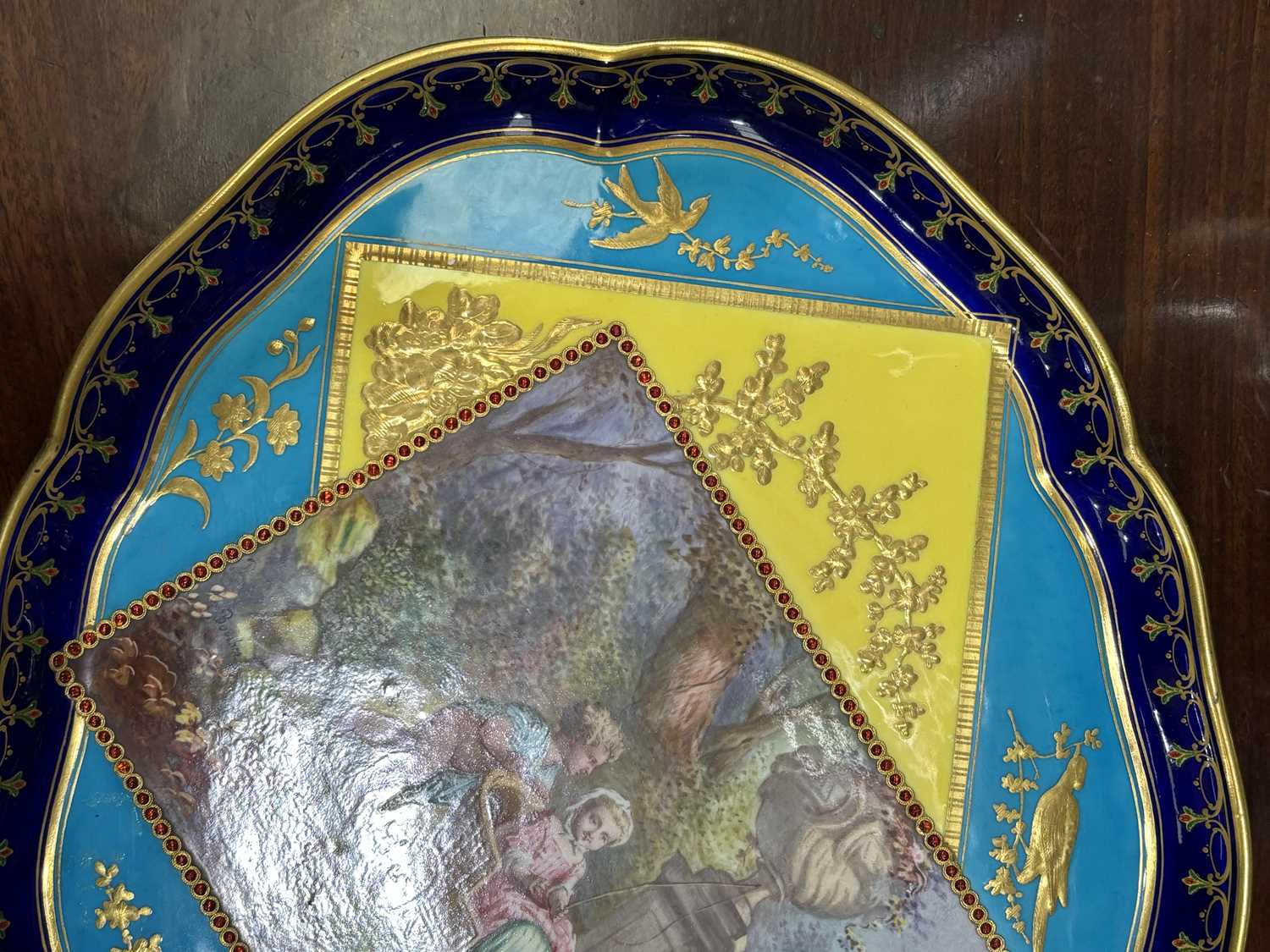 A FINE SÈVRES STYLE TRAY, LATE 19TH CENTURY - Image 5 of 6
