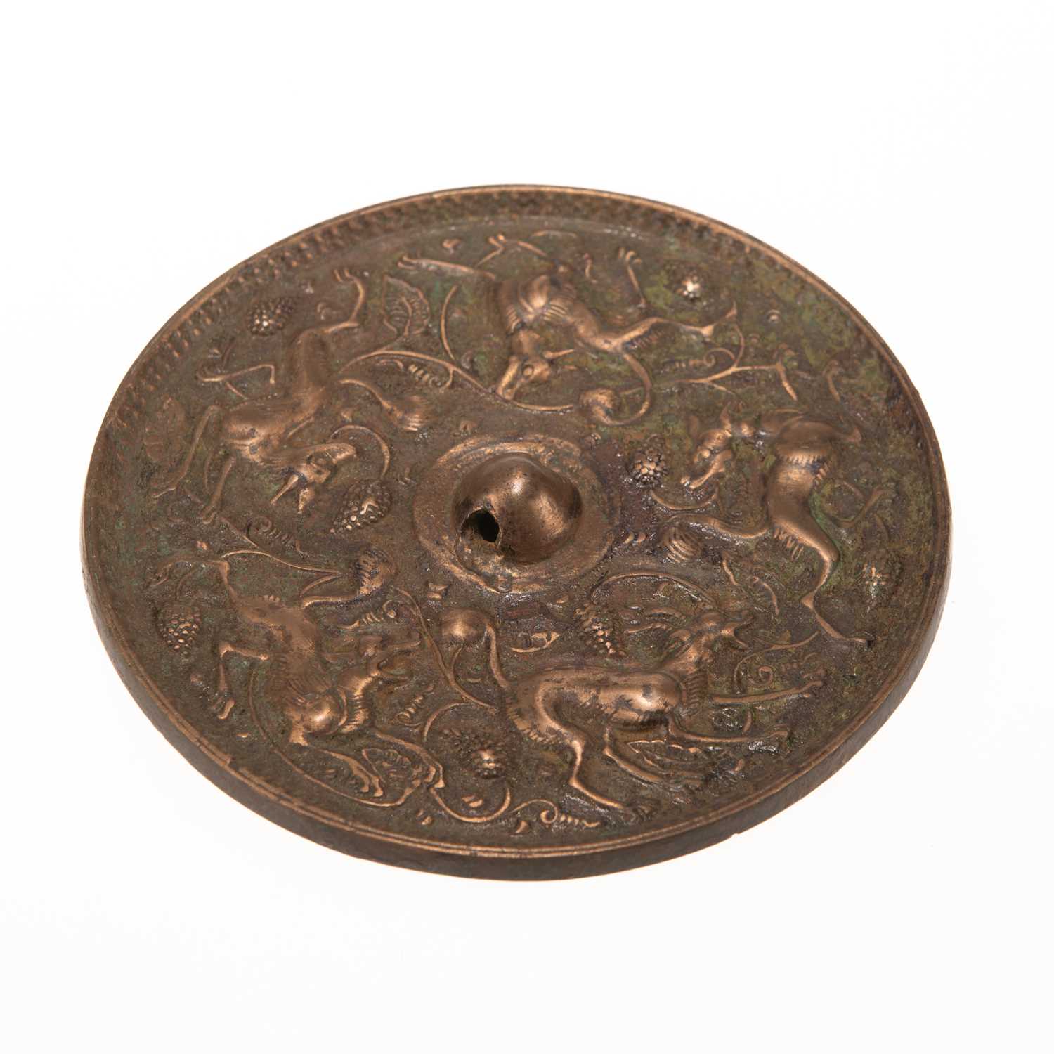 A CHINESE BRONZE MIRROR, TANG DYNASTY